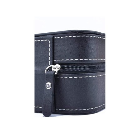 Cutie de ceasuri din piele ecologica HighLine Watch, pentru 10 ceasuri, pernute si interior din material moale, negru, 32x20 cm [3]