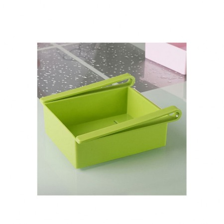 Cutie depozitare Fresh Storage, tip sertar, pentru frigider, usor de utilizat, practic, 15 x 15 x 7 cm, verde [3]
