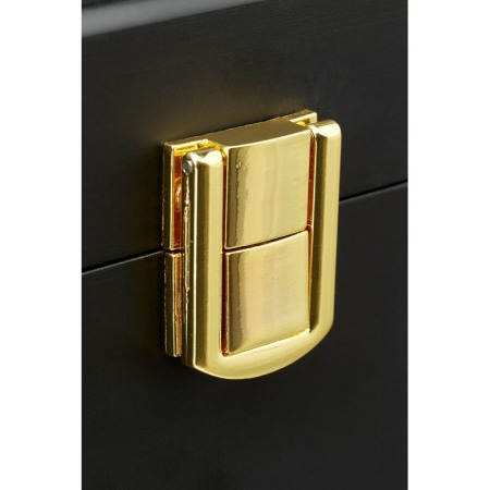 Cutie depozitare si organizare de lux, spatiu 12 ceasuri, lemn de calitate, negru mat, doty [3]