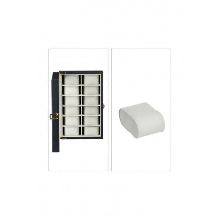 Cutie depozitare si organizare de lux, spatiu 12 ceasuri, lemn de calitate, negru mat, doty [1]