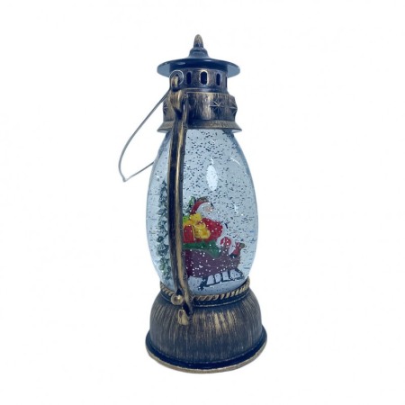 Decoratiune de Craciun Christmas Night, efecte sonore si luminoase,cablu usb inclus, model felinar,multicolor [3]
