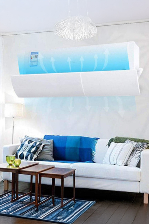 Deflector de aer conditionat ThermoShield Flex Doty®, protectie flux de aer rece, reglabil 56 - 108cm, 9000-12000 BTU, kit de instalare inclus, Alb [1]