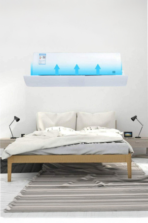 Deflector de aer conditionat ThermoShield Flex Doty®, protectie flux de aer rece, reglabil 56 - 108cm, 9000-12000 BTU, kit de instalare inclus, Alb [2]