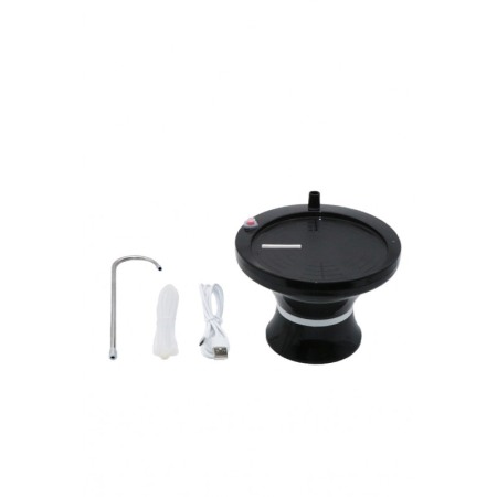 Dispenser electric de apa WaterFlow,cu robinet, usor de instalat,reincarcabil, 360 de grade rotatie, negru [1]