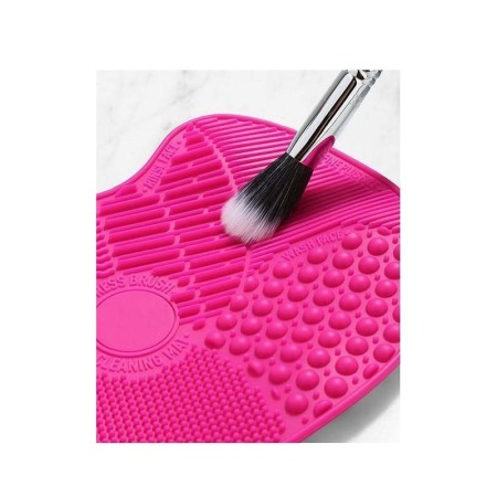 Sanatate si Frumusete - Dispozitiv de curatat pensulele de machiaj Hygeia, fabricata din silicon, roz, 35 cm, Doty®️