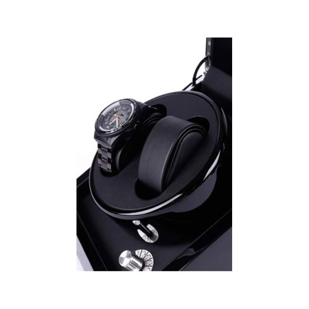 Dispozitiv de intors Ceasurile Automatice Watch Winder 2+0 Doty®, aspect lucios, piele ecologica interioara, negru [5]