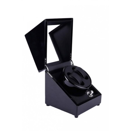 Dispozitiv de intors Ceasurile Automatice Watch Winder 2+0 Doty®, aspect lucios, piele ecologica interioara, negru [1]