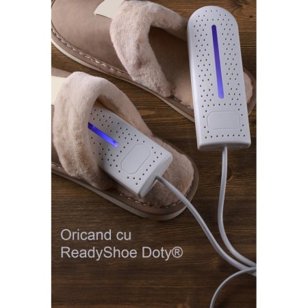 Dispozitiv electric de uscare si incalzire ReadyShoe Doty®, universal, fara mirosuri neplacute, alimentare USB, alb [5]