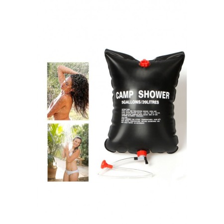GADGETURI SOLARE - Dus solar pentru camping PortableShower,20 l, incalzire solara,negru