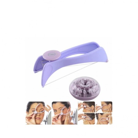 Epilator facial modern cu ata din bumbac, usor si practic, fara durere, rezerve incluse, mov, Doty®️ [13]