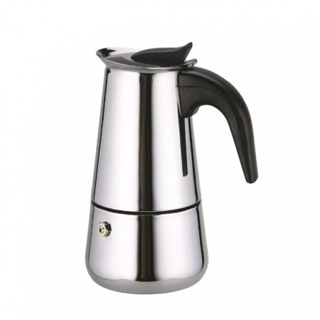 USTENSILE & ARTICOLE BUCATARIE - Espressor manual pentru aragaz Stove Espresso, din inox, utilizare pe aragaz, capacitate 6 cesti, 380 ml, argintiu