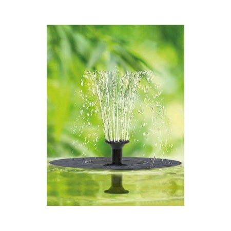 CURATENIE & INTRETINERE - Fantana Arteziana SolWaterShow, pentru iaz, piscina sau gradina,cu incarcare solara, accesorii incluse, 16 cm , negru