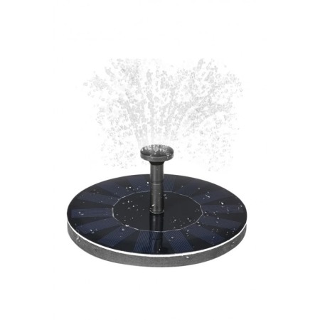 Fantana Arteziana SolWaterShow, pentru iaz, piscina sau gradina,cu incarcare solara, accesorii incluse, 16 cm , negru [1]