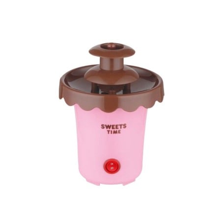 Jucarii de exterior - Fantana de sirop de ciocolata pentru copii Waterfall Ciocolate, functioneaza cu baterii, 21x14 cm, roz/maro