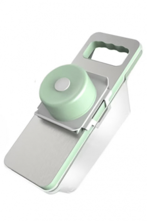 USTENSILE & ARTICOLE BUCATARIE - Feliator 6-in-1 Veggie Slicer Doty®, cu 6 lame, suport de prindere, recipient, materiale de calitate, otel inoxidabil, usor de utilizat si curatat, verde