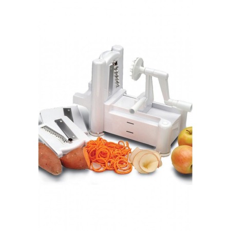 Feliator legume manual si spiralizator legume si fructe SuperSlicer cu 3 lame, Doty [5]