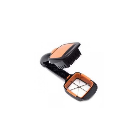 Feliator manual 5 in 1, accesorii incluse, taie, feliaza,marunteste, mic si compact, usor de utilizat, practic,negru/portocaliu [4]