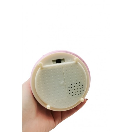 Glob de sticla cu apa si zapada FlamingoEffect, cu efecte sonore, design creativ, functioneaza cu baterii, 15x11 cm, roz [2]