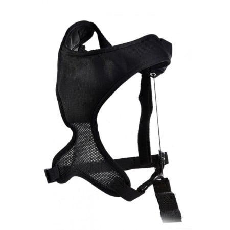 Lese și zgărzi pentru câini - Ham 2 in 1 Cooper Harness, cu lesa retractabila, pentru caini de talie mica, lesa 150 cm, reglabila,rezistenta 5-15 kg, negru,do