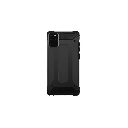 Tech & Gadget - Husa antisoc pentru Samsung Galaxy S20 Plus , tip armura, margini iesite in relief, negru, Doty