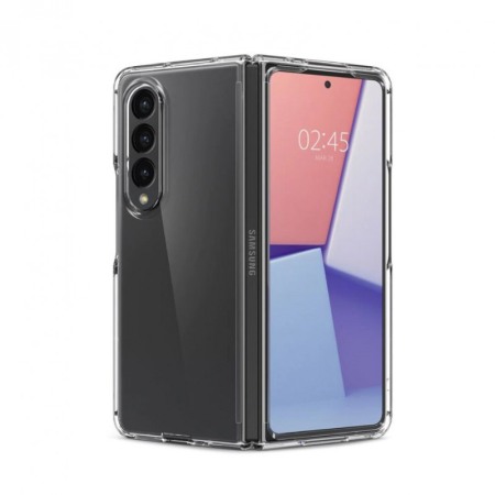 Husa compatibila cu Samsung Z Fold 4, crystal clear, anti soc cu perne de aer, silicon dur, transparenta [2]