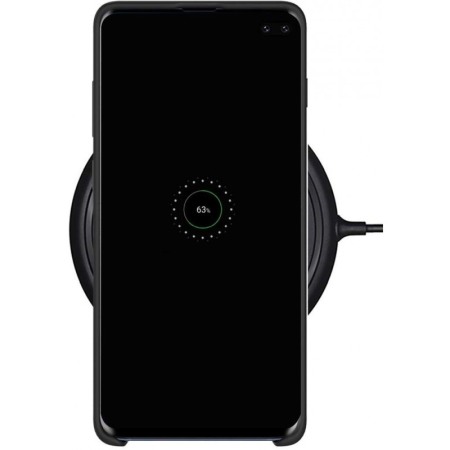 Husa Luxury pentru Samsung  S10P Negru Slim, Liquid Silicone Galaxy S10 PLUS [1]