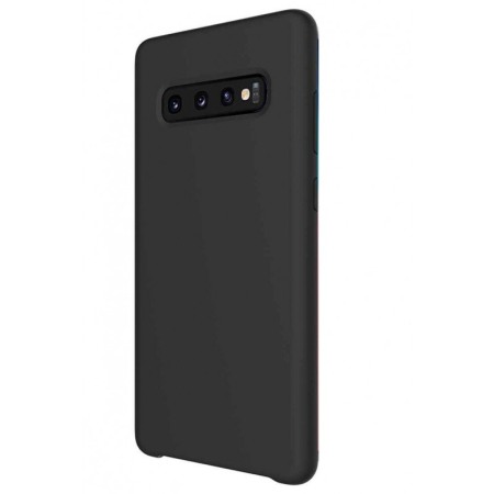 SMARTPHONE & ACCESORII - Husa Luxury pentru Samsung  S10P Negru Slim, Liquid Silicone Galaxy S10 PLUS