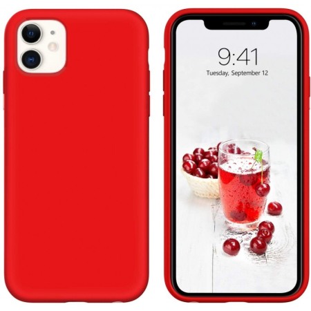 Husa pentru iPhone 11 Rosu , Liquid Silicone iPhone XI marime de  6.1 inch [3]