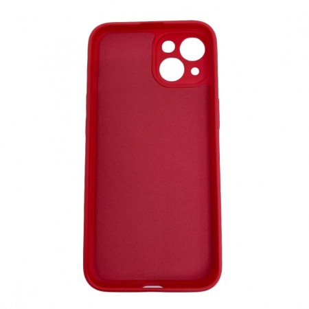 Husa pentru iPhone 13 Pro din silicon, captusita cu microfibra,design modern, rosu, marime 6.1 inch [6]
