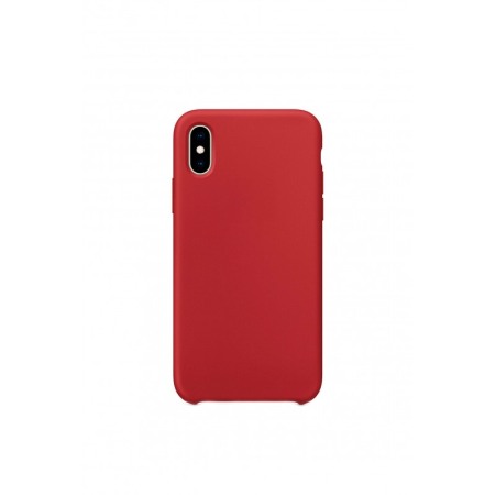 SMARTPHONE & ACCESORII - Husa pentru iPhone XR, rosu, captusita cu microfibra, Liquid Silicone, 6.1 inch