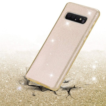 SMARTPHONE & ACCESORII - Husa pentru Samsung Galaxy S10 ,Bling Sparklyn, cu Glitter, auriu