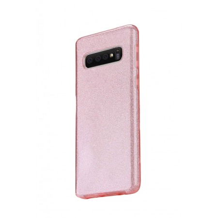 Husa pentru Samsung Galaxy S10 PLus ,Bling Sparklyn, cu Glitter, roz [3]