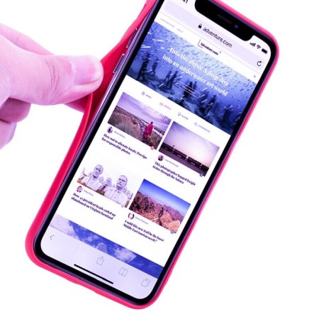 Husa pentru Samsung  Galaxy S10E  , Roz , Suport tip Inel,captusita cu microfibra, Liquid Silicone [2]