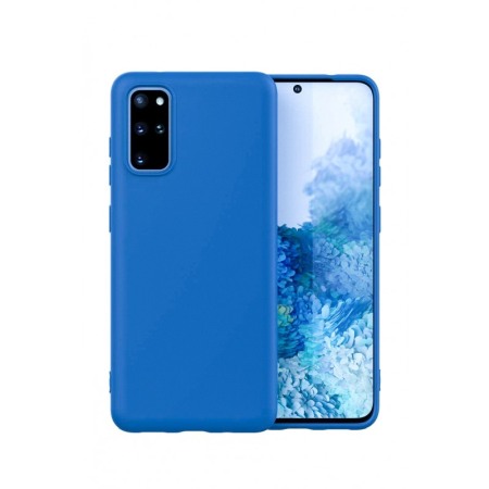 Husa pentru Samsung Galaxy S20 , albastru deschis, Liquid Silicone,captusita cu microfibra,marime 6.2 inch,Doty [1]