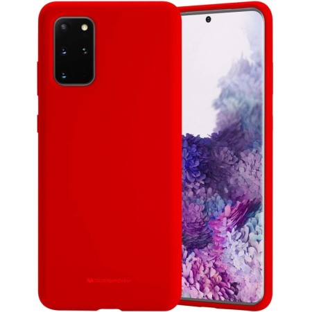 Husa pentru Samsung Galaxy S20 , rosu, Liquid Silicone,captusita cu microfibra,  marime 6.2 inch,Doty [5]