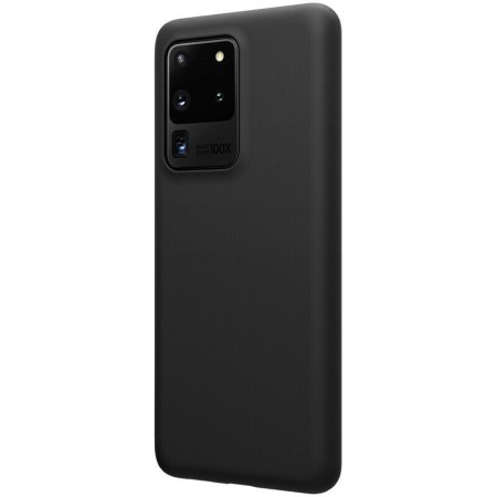 Husa pentru Samsung Galaxy S20 Ultra,negru,  captusita cu microfibra, Liquid Silicone, 6.9 inch [1]