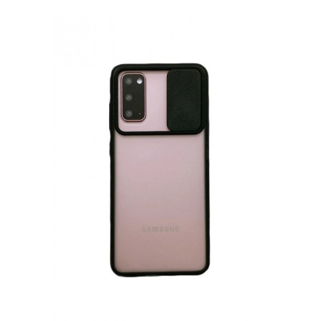 SMARTPHONE & ACCESORII - Husa pentru Samsung S20 Plus ,6.7 inch, subtire , material rezistent, capac glisant pentru protectia camerei, negru,doty