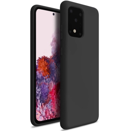 Husa Samsung Galaxy S20 Ultra, negru , Liquid Silicone, marime 6.9 inch [3]