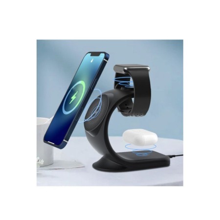 Incarcator premium inteligent 3 in 1 Bolt Charger, wireless, compatibil doar cu dispozitive Apple, negru [2]