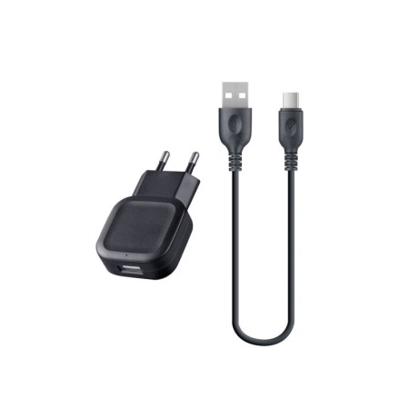 Acasa - Incarcator retea Universal  , MicroUSB, 2.1A,  incarcator priza si cablu Negru