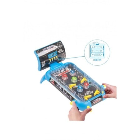 Jucarii hobby - Joc interactiv GoalPin pentru copii, distractiv,efecte luminoase si sonore, 53 cm x23 cm, albastru