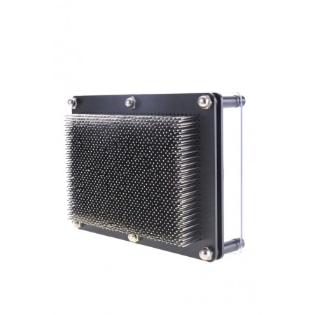 DECO - Jucarie 3D Metalic SculptArt, tip tablou, creativa, educativa , negru/argintiu, 12x12 cm