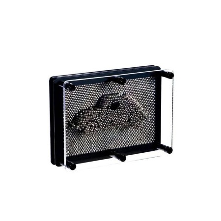 Jucarie 3D Metalic SculptArt, tip tablou, creativa, educativa , negru/argintiu, 12x12 cm [4]