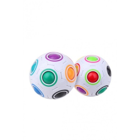 Jucarie antistres Colorful Ball, tip puzzle , interactiv, elibereaza stresul, 7 cm, multicolor [5]