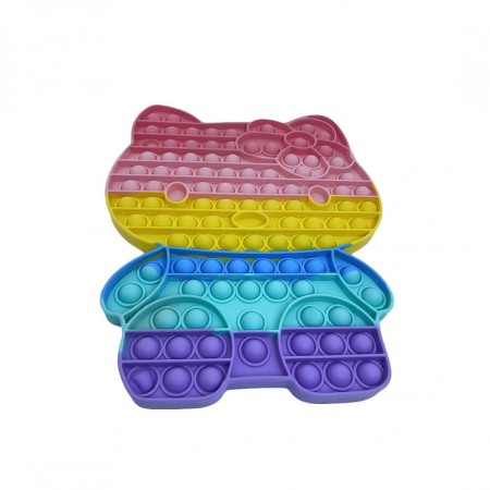 Jucarie antistres KittyPop It Bubble, 30 x24 cm, multicolor [4]
