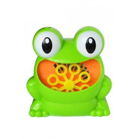 Jucarii de exterior - Jucarie Bubble Frog de facut baloane, model broscuta, solutie inclusa 118 ml, 13 x 12 cm, verde, Doty®