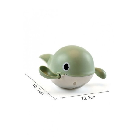 Jucarie de baie distractiva LittleSwimmer, forma balena, nu necesita baterii, 11 cm, verde, Doty®️ [4]