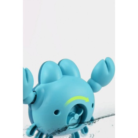Jucarie de baie distractiva LittleSwimmer, forma crab, nu necesita baterii, 13 cm, albastru, Doty®️ [4]