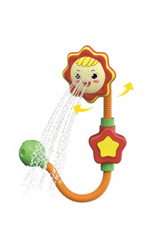 Pentru bebe si copii - Jucarie de baie electrica tip para de dus Interactive Flower Shower Doty®, distractiva, design atractiv, reglabila, multicolor