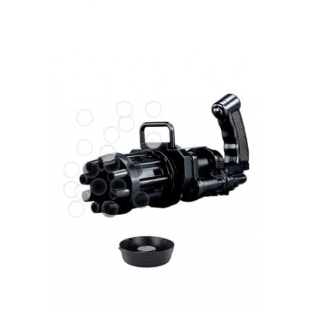 Jucarii de exterior - Jucarie interactiva BubbleFun, tip carabina, rezervor cu lichid inclus, distractiva, 20 cm , negru